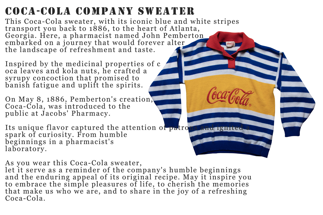 Coca Cola Company sweater